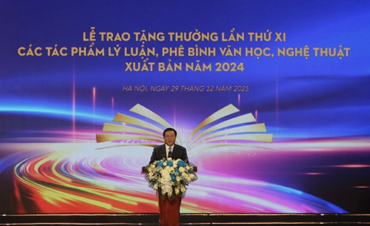 LỄ TRAO TẶNG THƯỞNG CÁC TÁC PHẨM LÝ LUẬN, PHÊ BÌNH VĂN HỌC, NGHỆ THUẬT XUẤT BẢN NĂM 2024